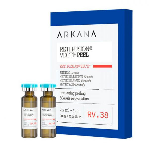 Reti Fusion Vecti+ Peel - Пилинг с векторным ретинолом и инкапсулированными витаминами A,Е,С 2,5 мл+5мл