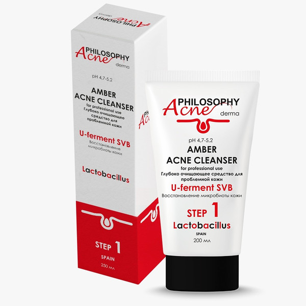 AMBER ACNE CLEANCER 250 ml/ Глубоко очищающее средство для проблемной кожи  250 мл
