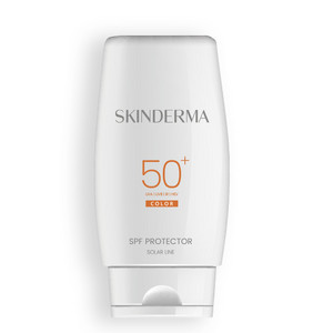SPF Protector 50+ Color SKINDERMA - Фотозащитный крем SPF 50 c универсальным оттенком, 50 мл.