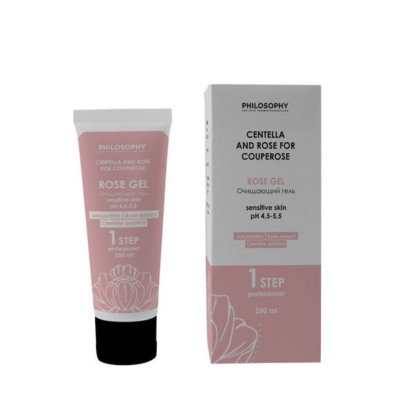 Philosophy Centella And Rose For Couperose Rose Gel Sensitive Skin Prof/ Очищающий Гель Для Чувствительной Кожи, 250мл